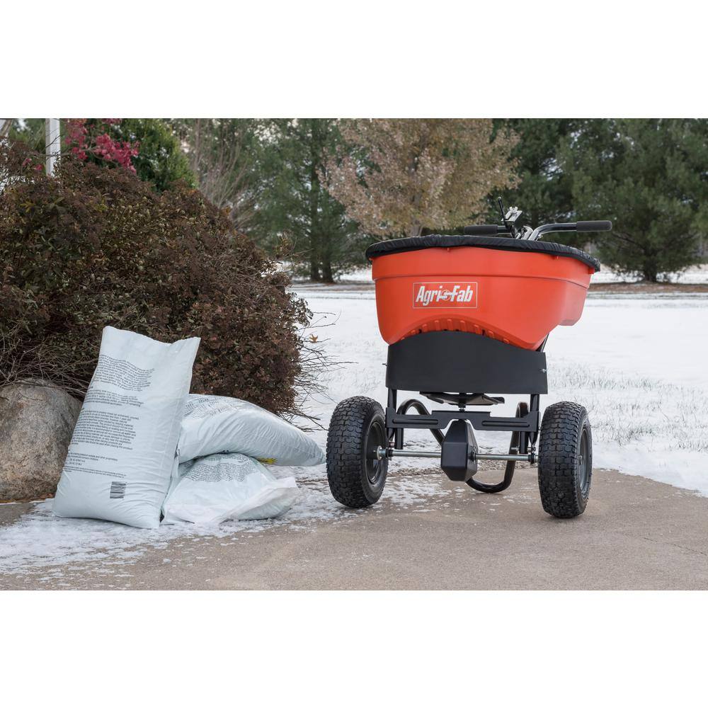 Agri-Fab 130 lbs. Capacity Push Salt Spreader with Stainless Steel Axle 45-0548