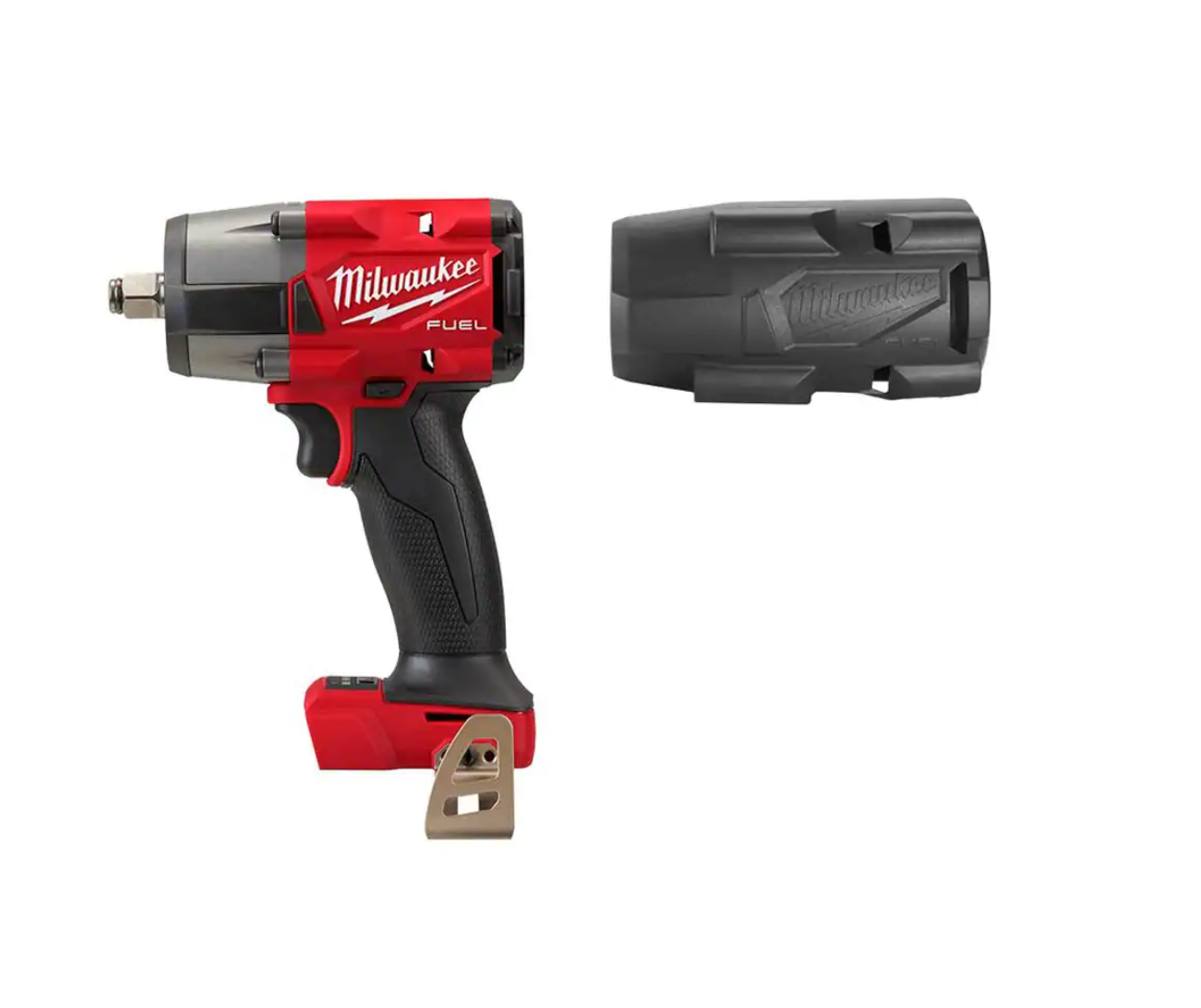 Milwaukee 2962-20-49-16-2960 M18 FUEL Gen-2 18V Lithium-Ion Brushless Cordless Mid Torque 1/2 in. Impact Wrench with Friction Ring and with Boot