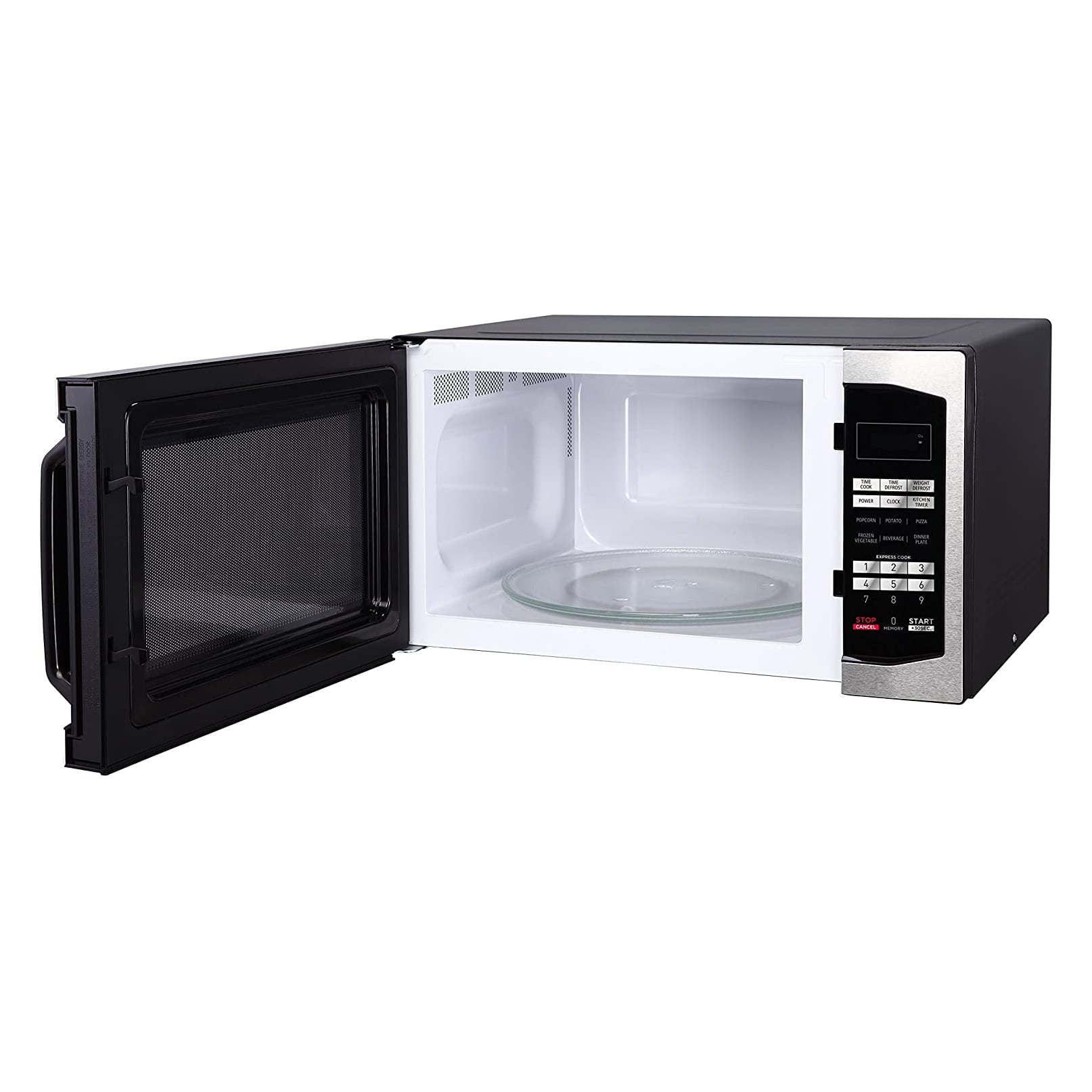 Magic Chef 1.6 Cu. Ft. 1100W Countertop Microwave Oven with Stylish Door Handle