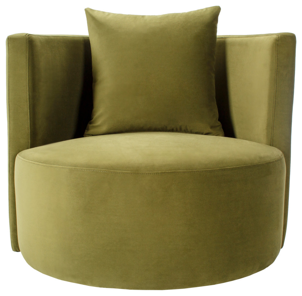 Lorient 29 quotH x 34 quotW x 35 quotD Swivel Chair   Armchairs And Accent Chairs   by Surya  Houzz