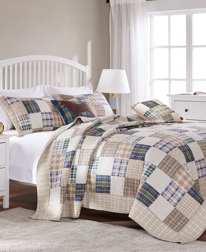 Greenland Home Fashions Oxford Quilt Set， 2-Piece Twin