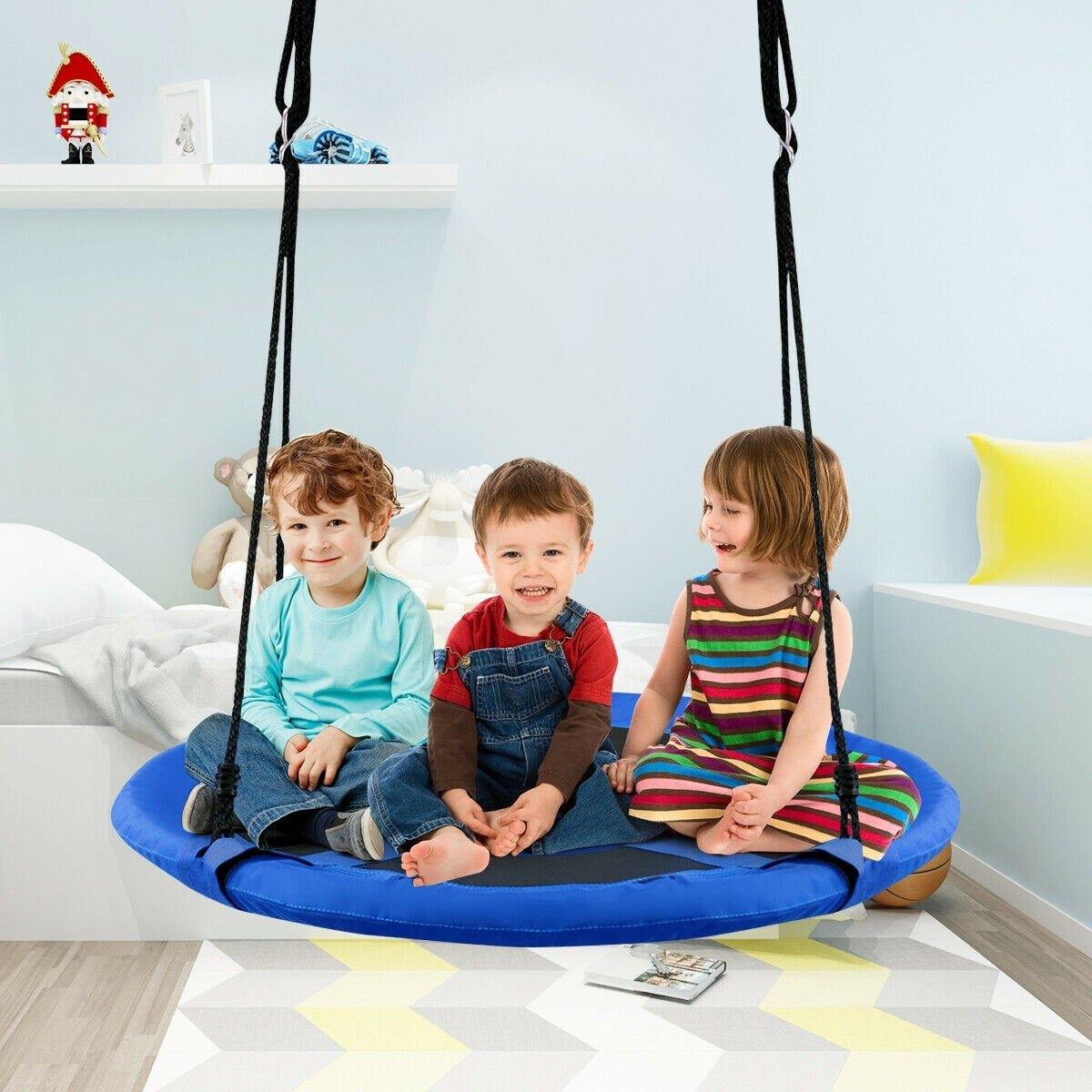 2 in 1 Kids Detachable Hanging Chair Swing Tent Set