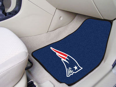 New England Patriots 2-pc Carpeted Car Mats 17