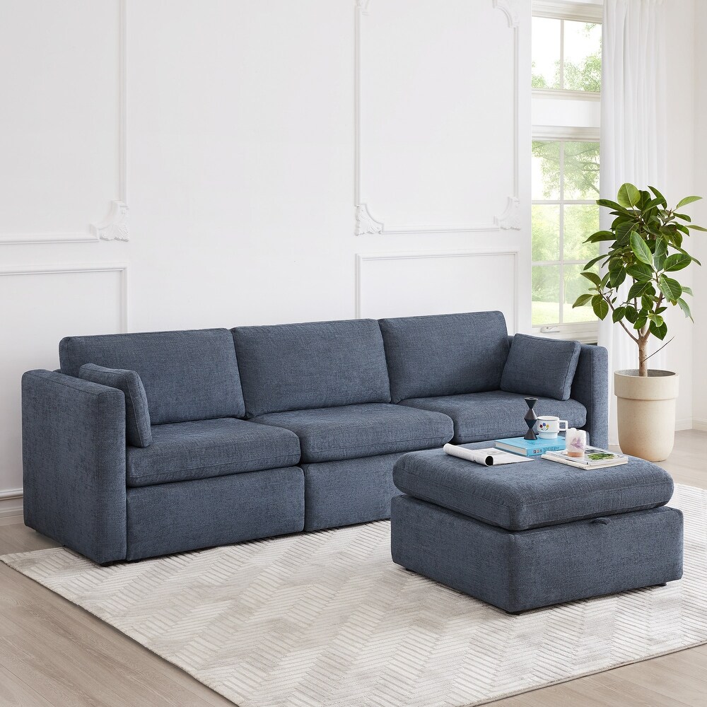 Celia Oversized Modular Sectional Fabric Sofa Set