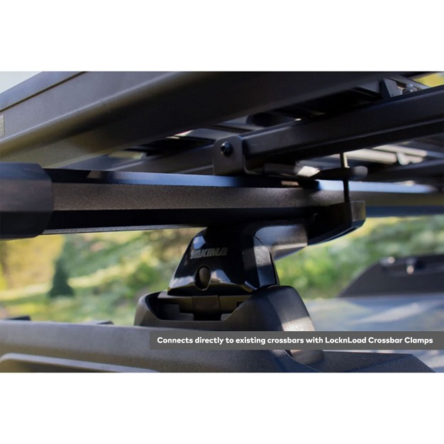 Yakima 84 By 54 Inch Aluminum Roof Mount Locknload 3 Bar System Heavy Duty Roof Rack Platform With 165 Pound Load Capacity Black