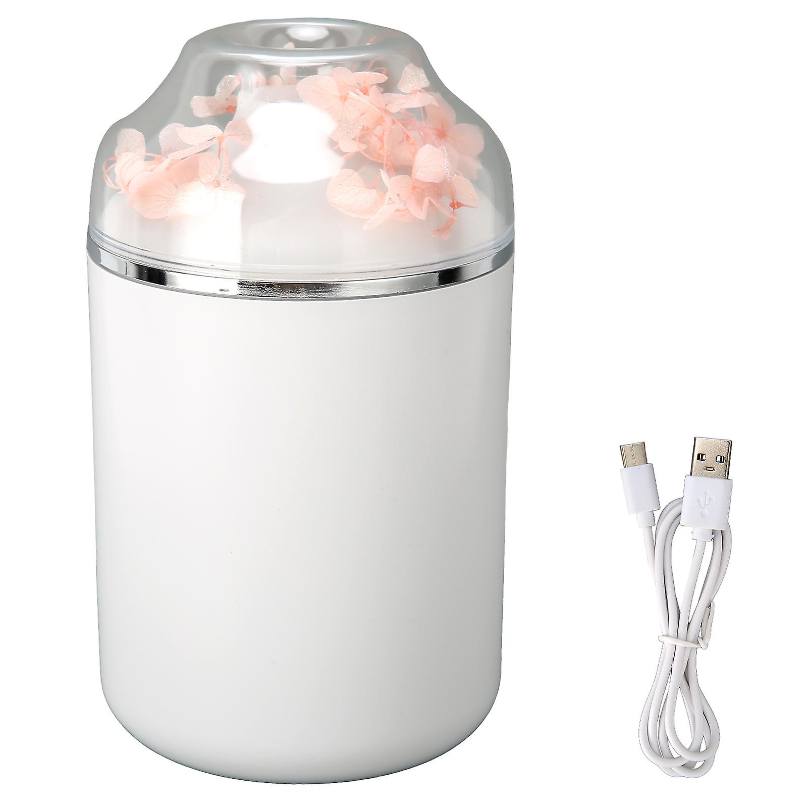 Humidifier Immortal Flower Shape Household Large Fog Volume Silent Essential Oil Diffuser Humidifierpearl White