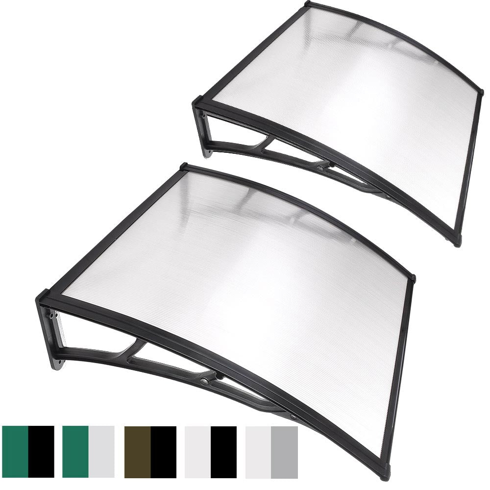 Yescom 2-Pack Door & Window Poly Awning Canopy 40