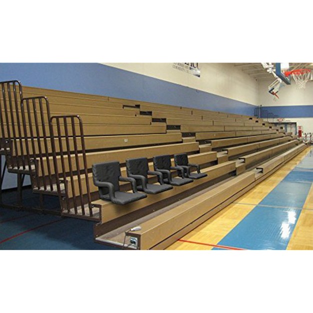 Hastings Home Stadium Chair For Bleachers Back Support Arm Rests Portable Carry Straps And 6 Reclining Positions