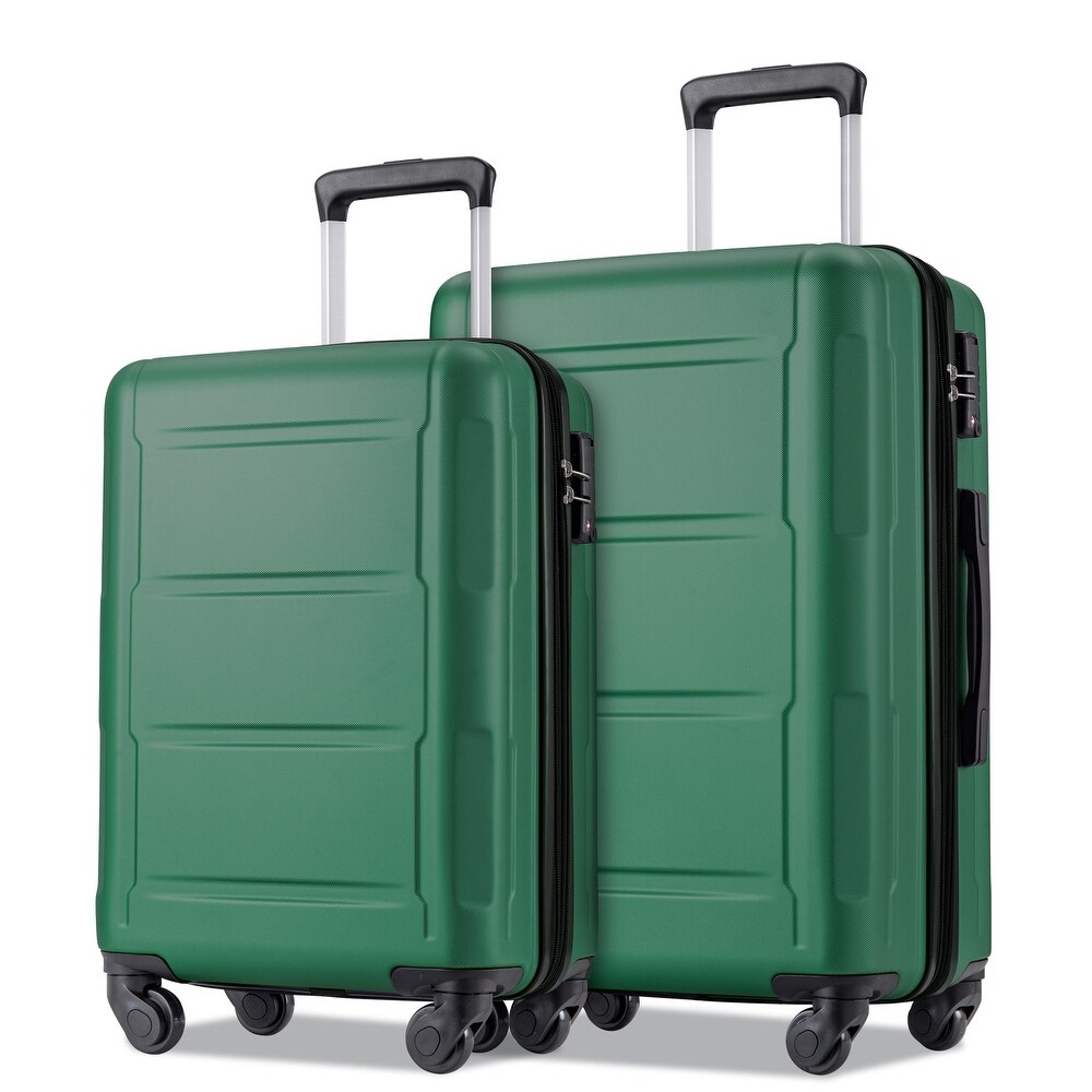 2pcs Durable Luggage Sets with Spinner Wheels and TSA Lock 20inch+24inch