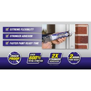 DAP Extreme Stretch 10.1 oz. Almond Premium Crackproof Elastomeric Sealant (12-Pack) 7079818717