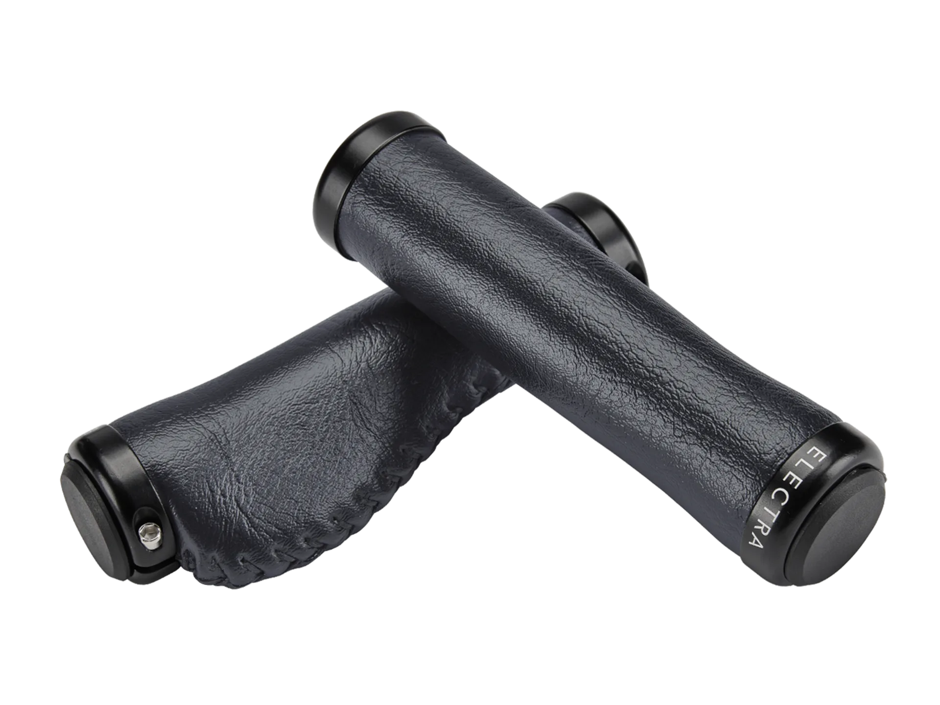 Electra Classic Faux Leather Ergo Grip Set - Black