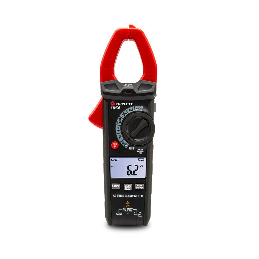 TRIPLETT 400 Amp True RMS AC Clamp Meter with Certificate of Traceability to N.I.S.T CM400-NIST