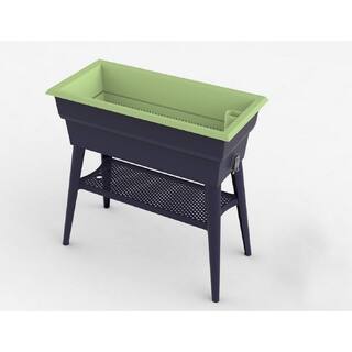 Bosmere English Garden Maxi 32 in. L x 15 in. W x 31-12 in. H Self Watering Plastic Raised Garden Bed L770