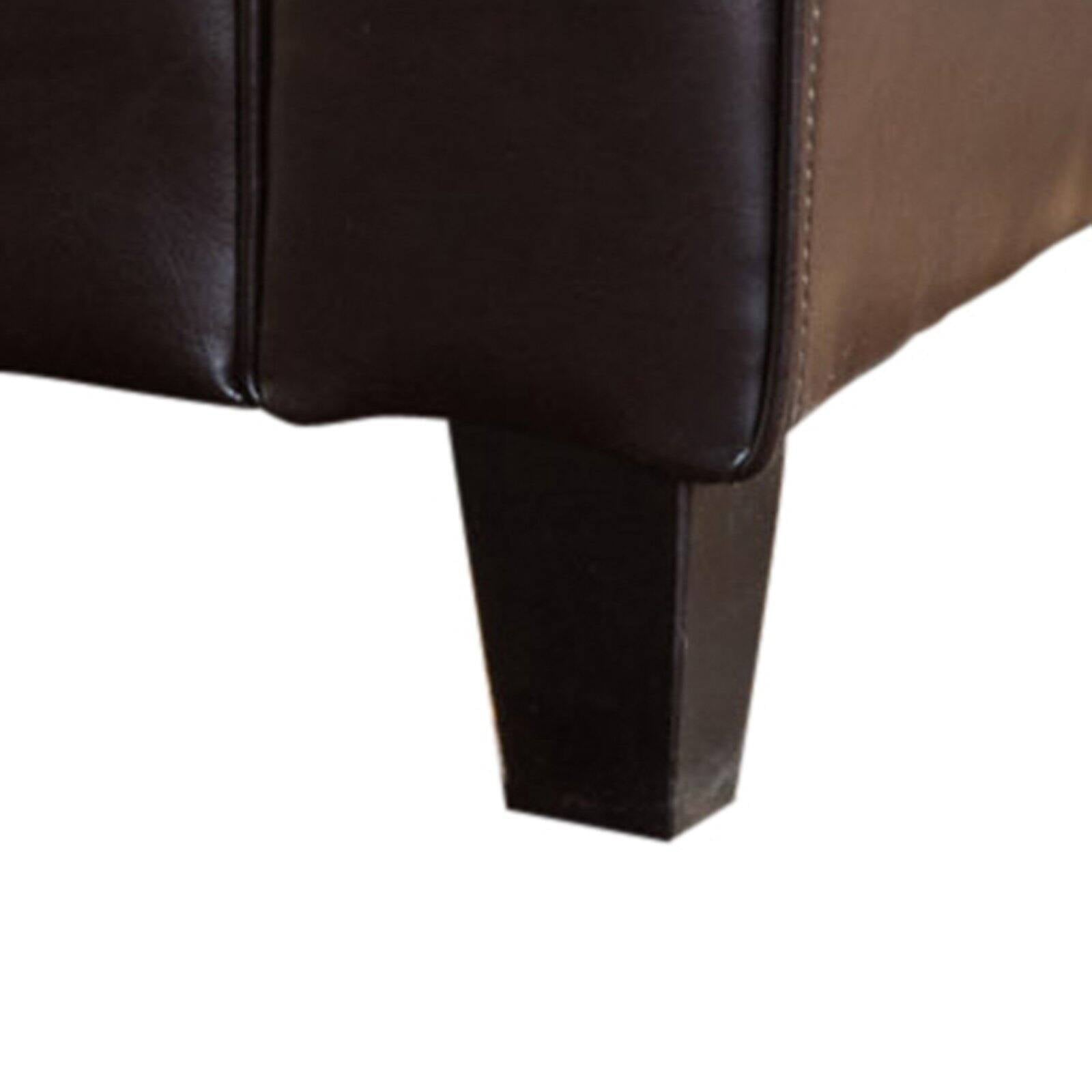 Ultima Leather Armed Indoor Storage Bench