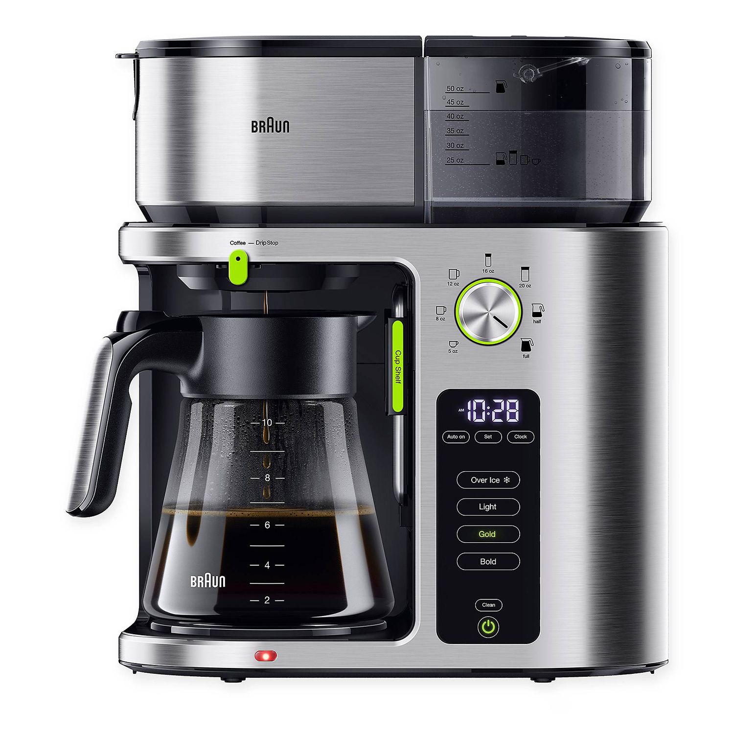 Braun MultiServe 10-Cup Stainless Steel Coffee Maker