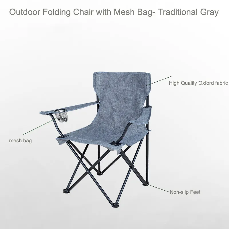 Wholesale Outdoor New Style Folding Beach Chair with Cup Holder for Beach Camping Hiking