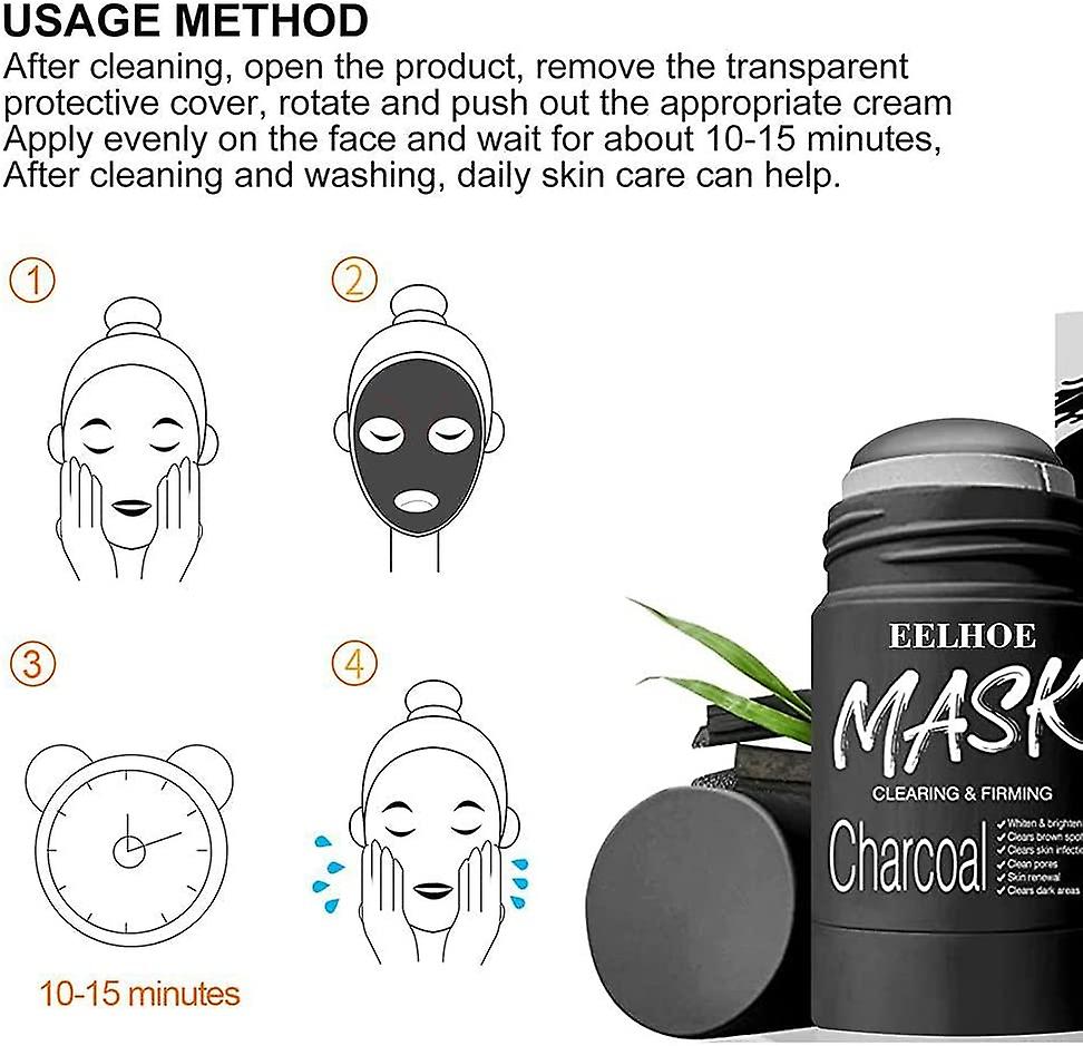 Solid Mask Stick Face Purifying Moisturizing Oil Control Bamboo Charcoal