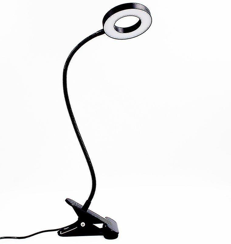 Usb Clip-on Desk Lamp， 3 Light Modes And 10 Brightness Levels Usb Led Desk Lamp， Dimmable Usb Clip-on Bedside Lamp， 360 Flexible Reading La