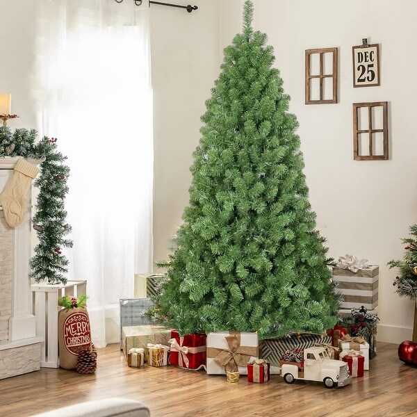 PVC Round Tip Green Christmas Tree (with Lights)