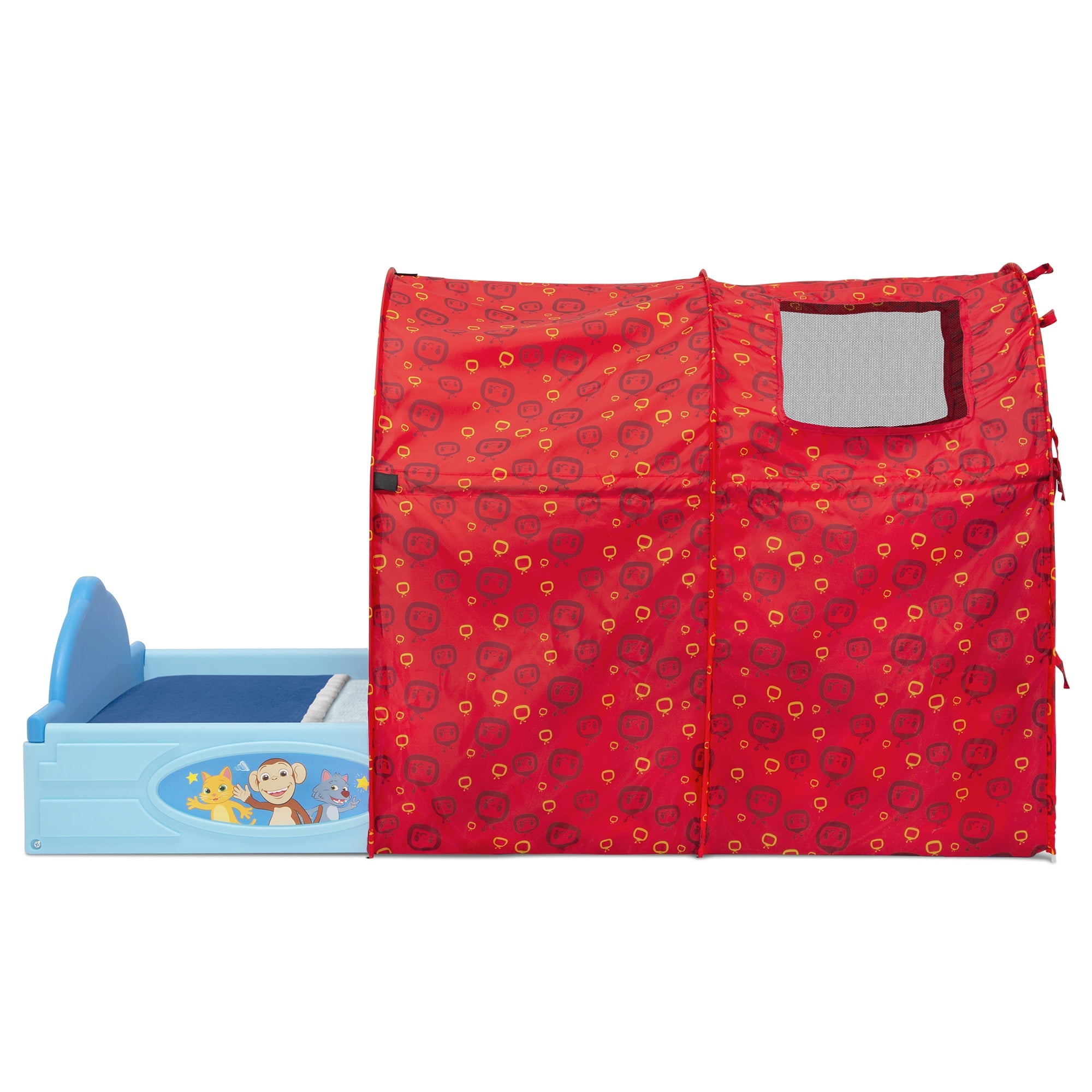 CoComelon Sleep and Play Toddler Bed with Tent by Delta Children