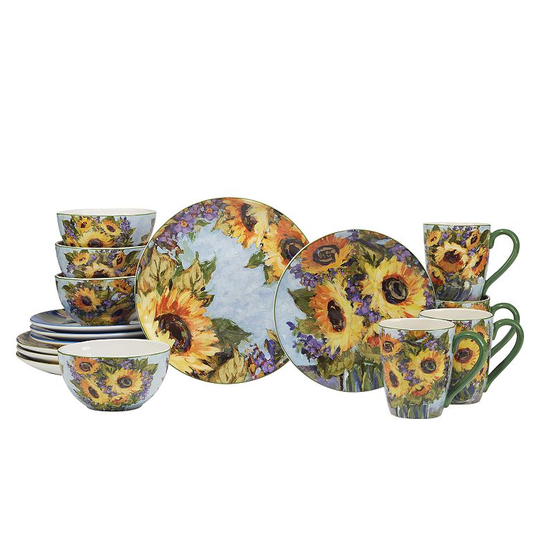 Certified International Sunflower Bouquet 16-pc. Dinnerware Set