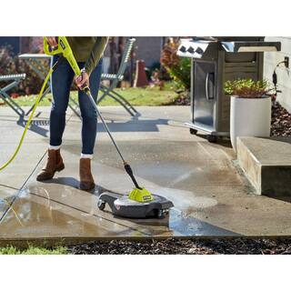 RYOBI 12 in. 3100 PSI Electric Pressure Washer Surface Cleaner with Caster Wheels RY31SC312