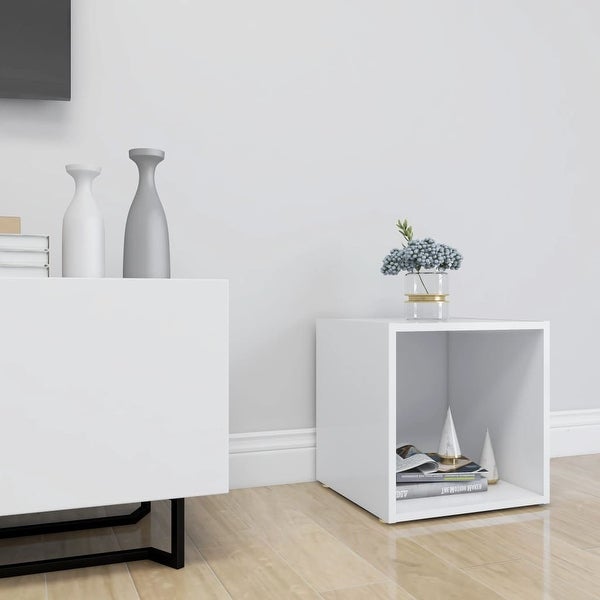 TV Cabinet White 14.6