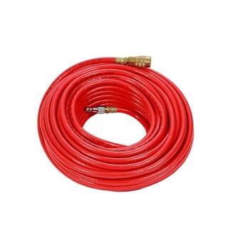 Grip-Rite 14 in. x 50 ft. PVC Air Hose with Couplers GRPVC1450C