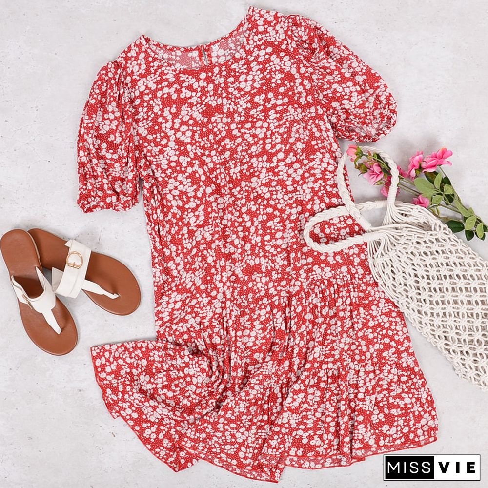 Brunch Soft Floral Tunic Dress