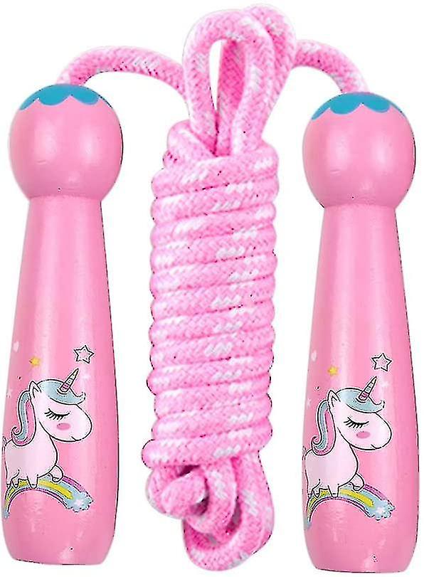 Children's Unicorn Skipping Rope With Wooden Handle，，aespa