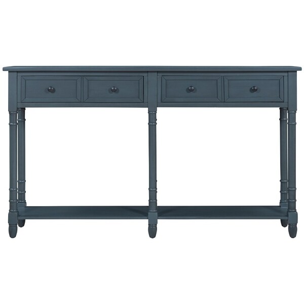 Classical Console Table Sofa Table with Two Storage Drawers