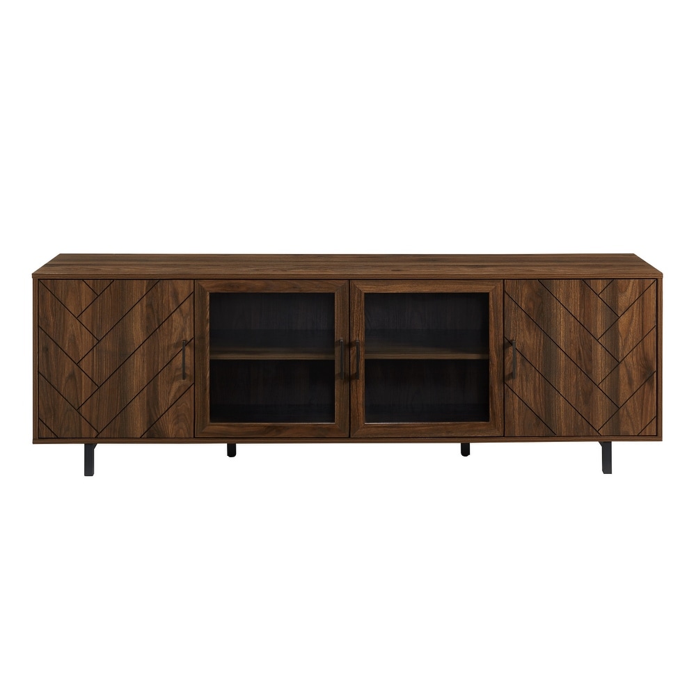 Middlebrook 70 Inch 4 Door Herringbone TV Stand