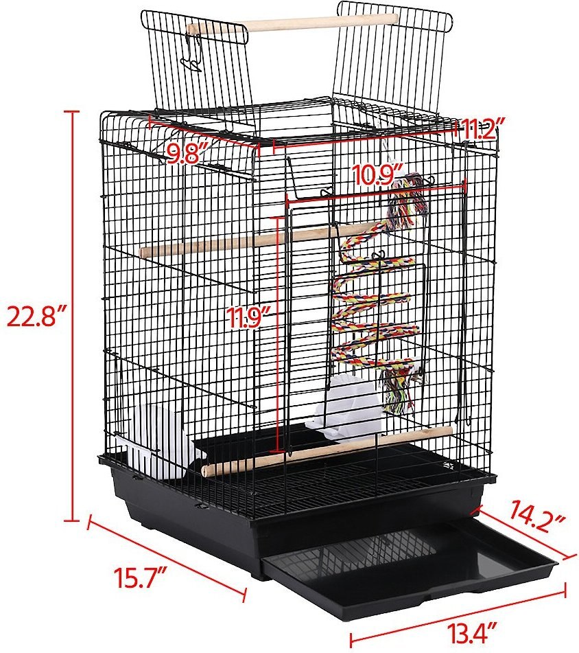 Yaheetech Open Play Top Bird Cage