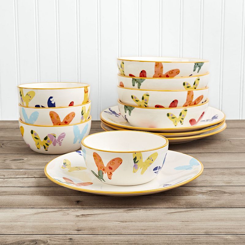 Dolly Parton 12-pc. Mariposa Dinnerware Set