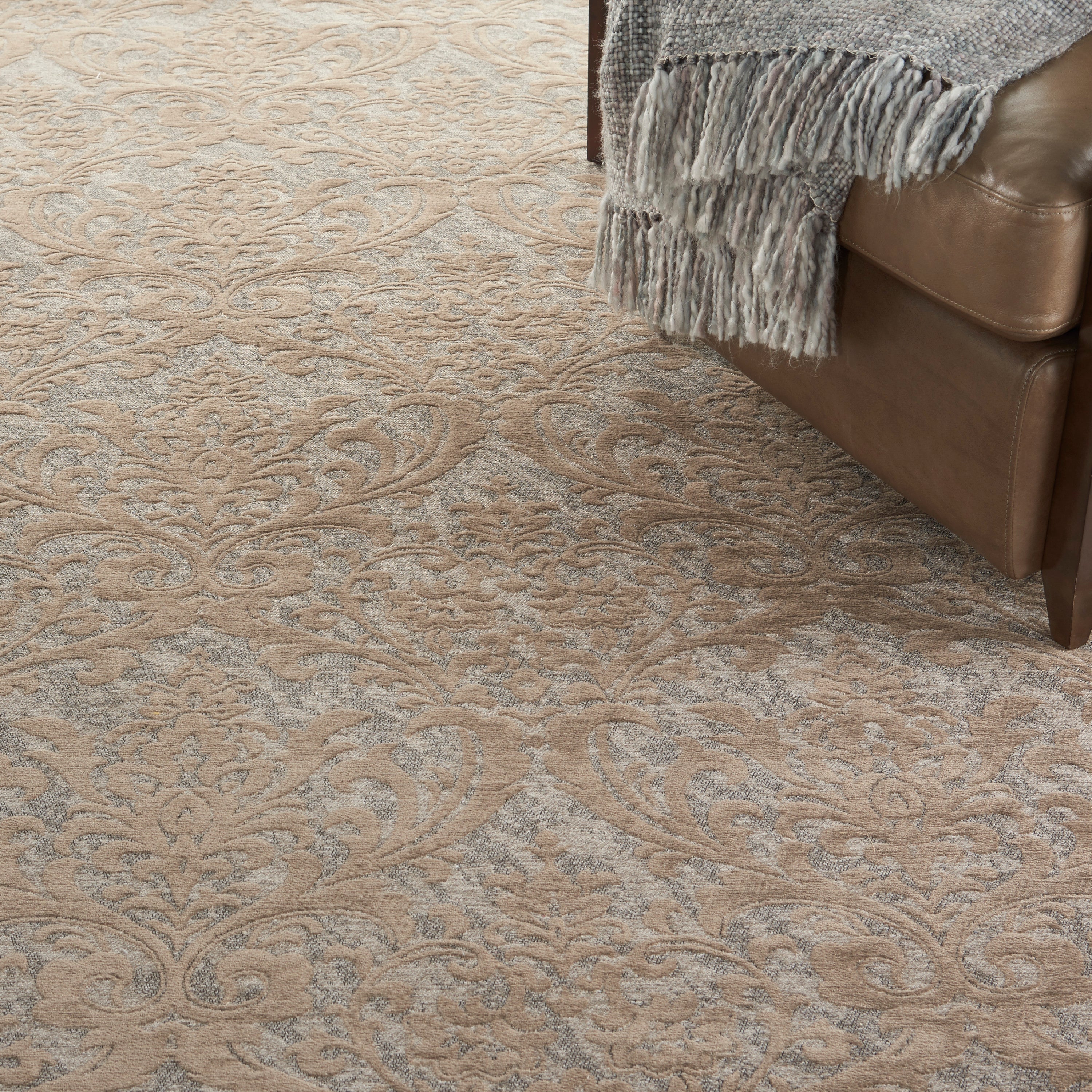 Damask Grey Rug