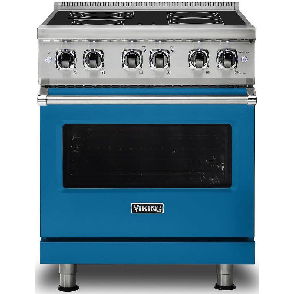 Viking 30-inch Freestanding Electric Range with SoftLit LED Lights VER5301-4BAB