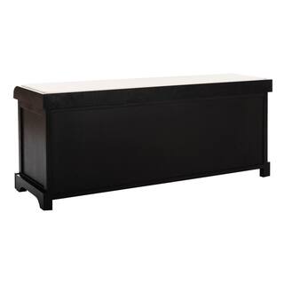 SAFAVIEH Lonan Black Storage Bench AMH5733E