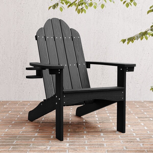 LUE BONA Plastic Poly Weather Resistant Outdoor Patio Adirondack Chair 1Pack