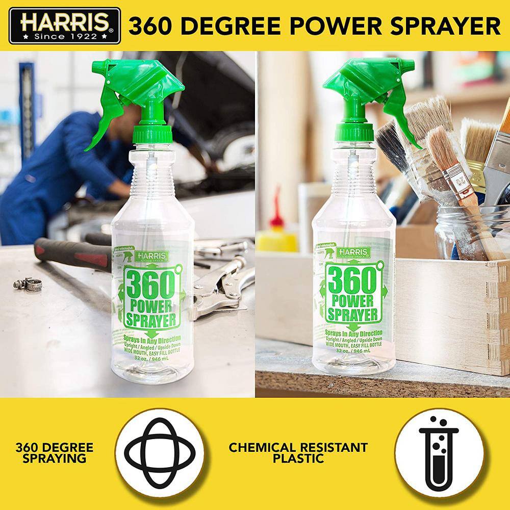 Harris 32 oz. Organic Gardening Liquid Fish Fertilizer and 360-Degree All Angle Professional Spray Bottle Value Pack FISH32-360