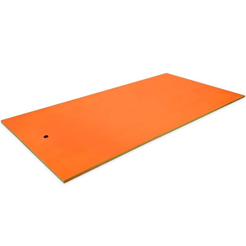 12 x 6 FT Floating Water Pad 3-Layer Tear-Resistant XPE Foam Mat Roll-Up Floating Island for 4-6 Person