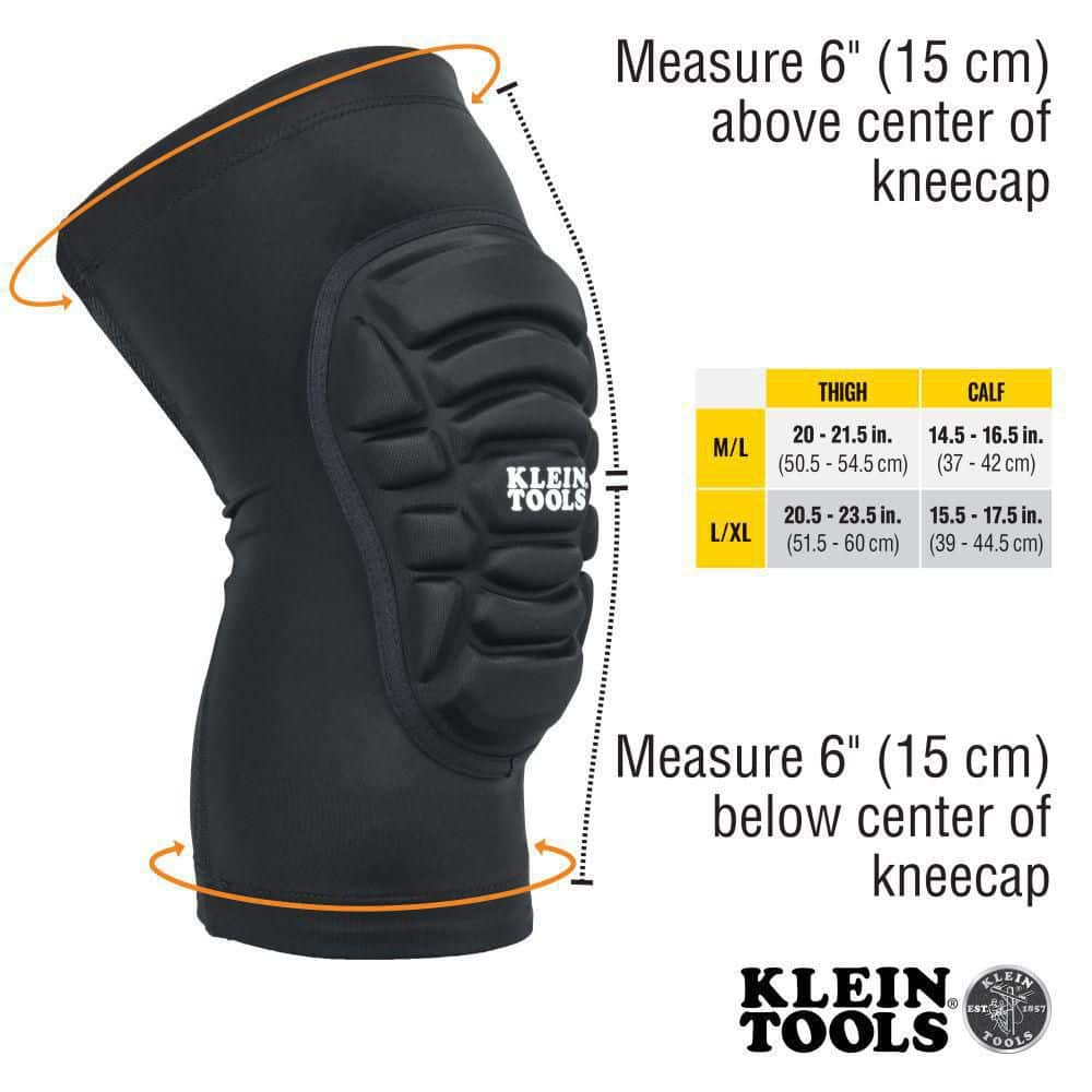 Klein Tools Lightweight Knee Pad Sleeves ML 60492