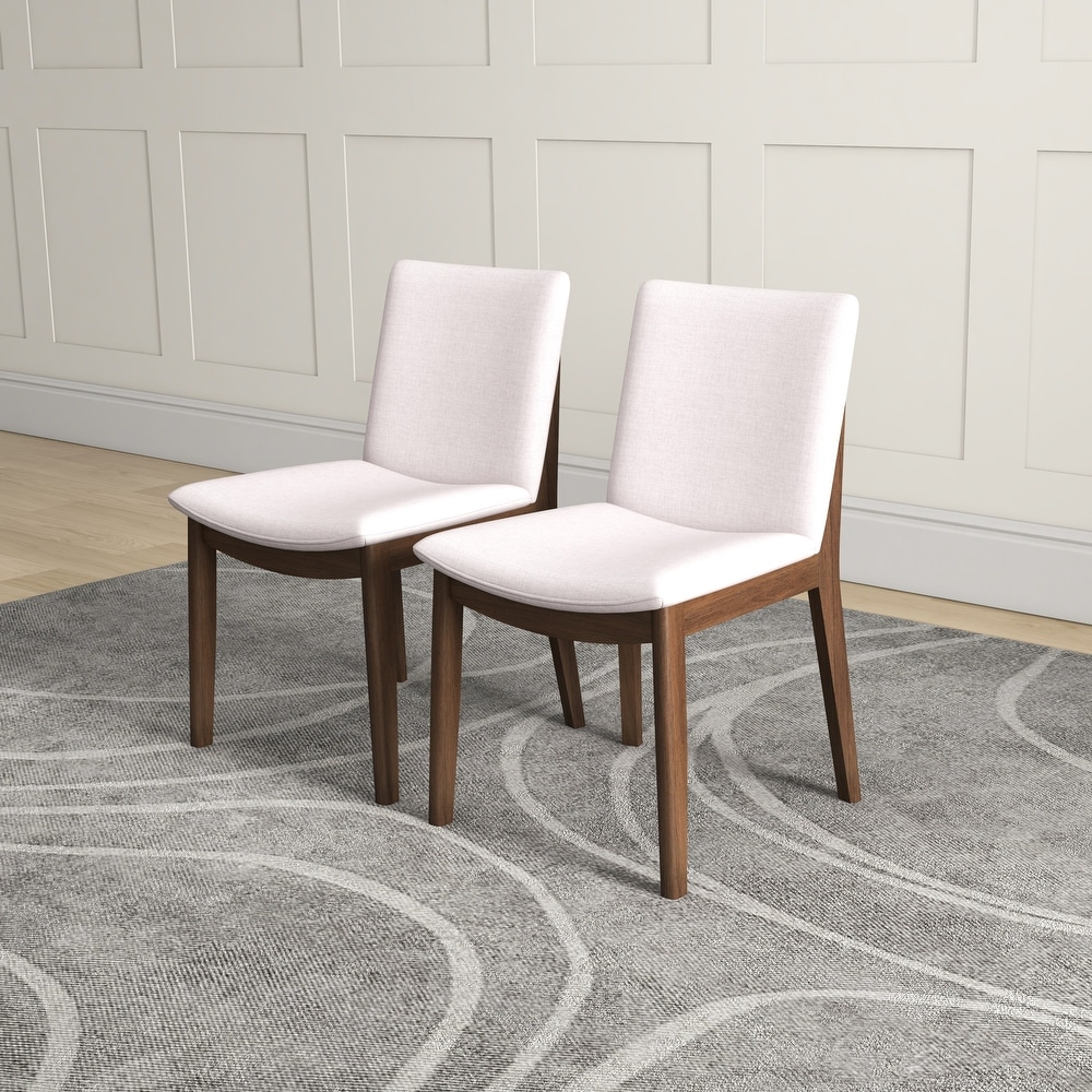 Vermont Mid Century Modern Fabric Dining Chair (Set of 2)