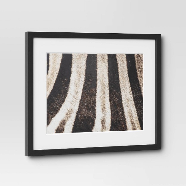 X 16 quot 2pc Zebra Close Up Glass Framed Wall Posters