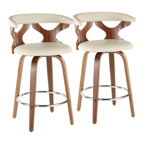 Carson Carrington Viby Mid-century Modern Counter Stools (Set of 2)