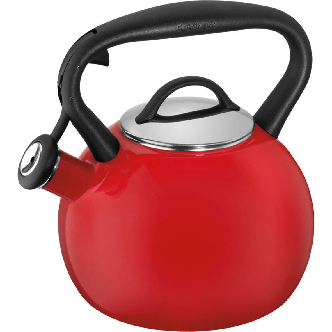 Cuisinart EOSTRR Valor Porcelain Enamel on Steel Tea Kettle, Red