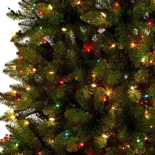 National Tree Company 6.5 ft. PreLit Dunhill Fir Hinged Artificial Christmas Tree with 950 Multi/Clear Spectrum Lights