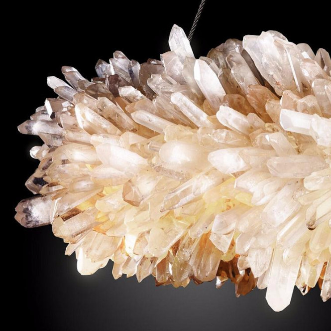 Akari Crystal Halo Chandelier   Contemporary   Media Cabinets   by Akari Lanterns  Houzz