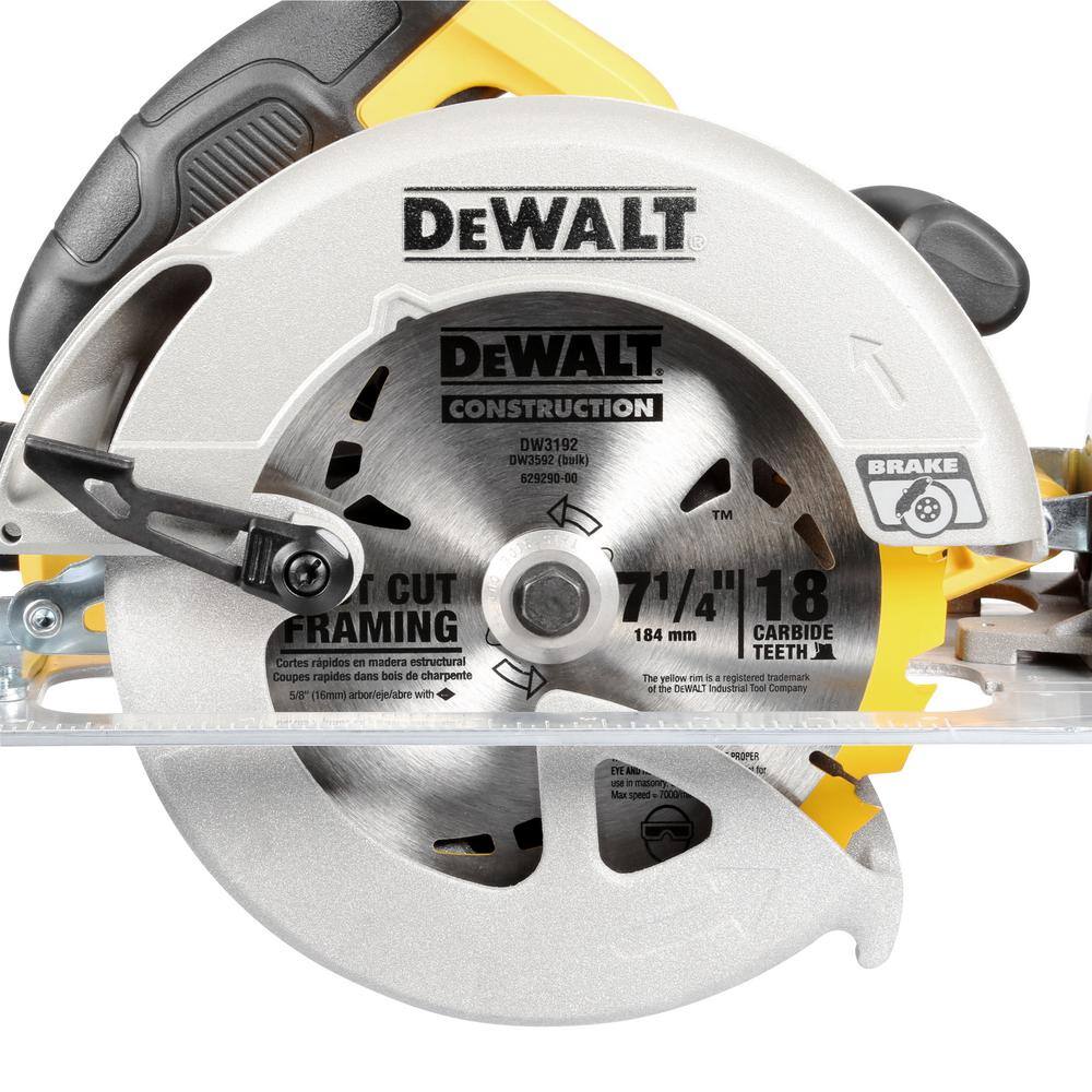 DW 15 Amp 7-14 in. Lightweight Circular Saw with Electric Brake DWE575SB