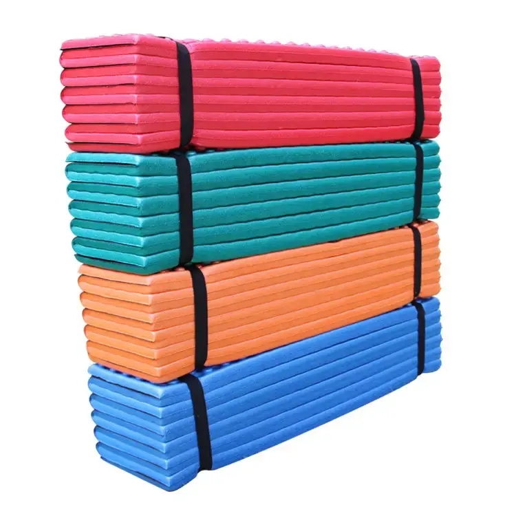 Wholesale Ultralight Waterproof Camping Folding Mat Beach Moisture proof Egg Nest IXPE Foam Mat Folding Sleeping Pad