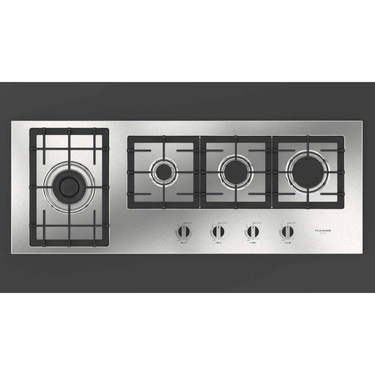 Fulgor Milano 44-inch Built-in Gas Cooktop with 4 Burners F4GK42S1